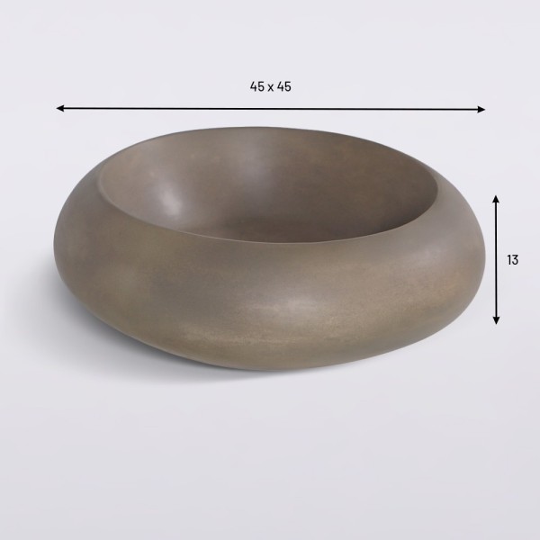 Vasque en béton ronde - Couleur naturelle - Concrete Essence