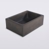 Vasque en béton rectangulaire - Anthracite profond - Slate Wave