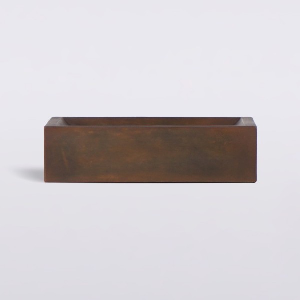 Vasque en béton rectangulaire - Brun vintage - Pure Cast