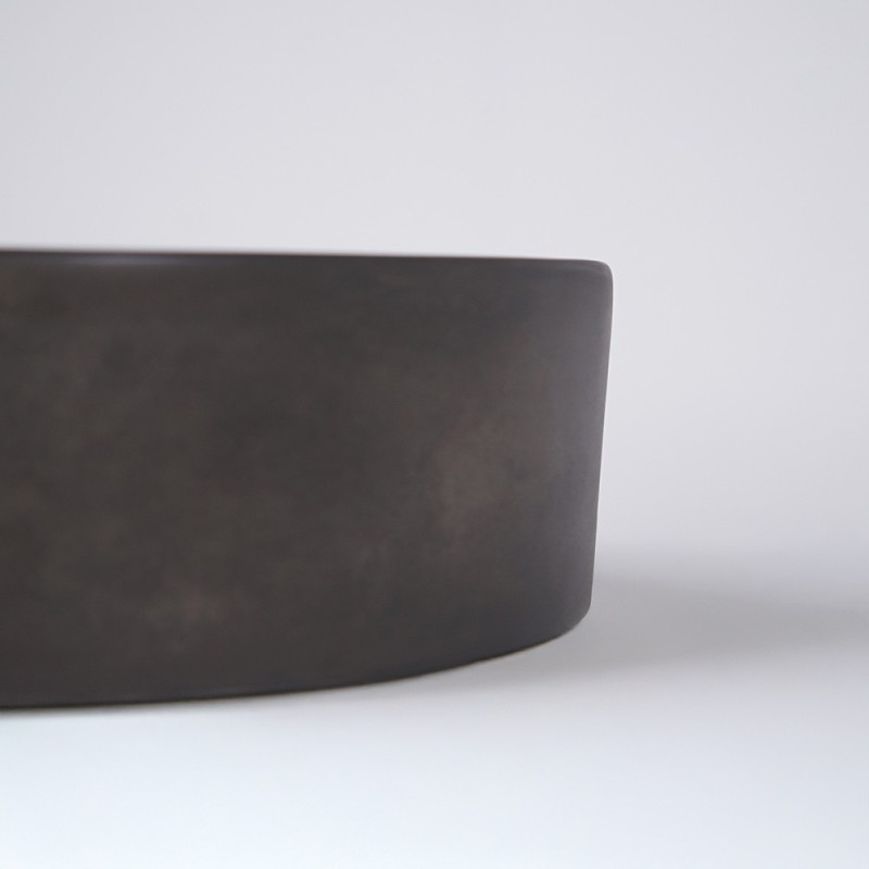Vasque ronde en béton - Anthracite profond - Mineral