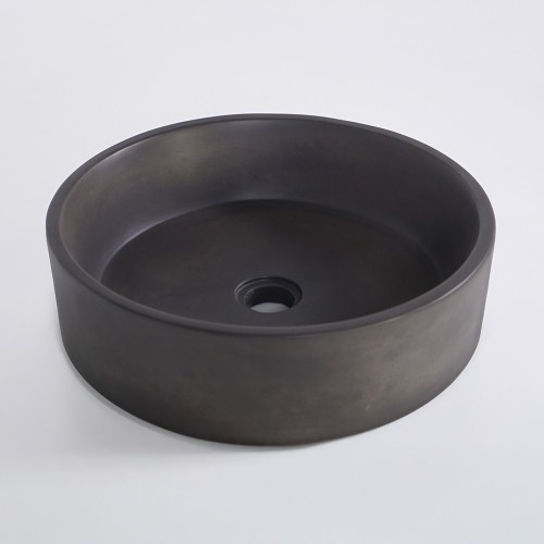 Vasque ronde en béton - Anthracite profond - Mineral