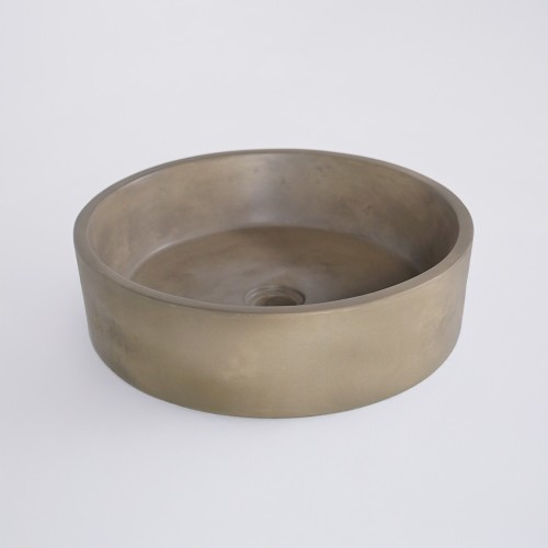 Vasque ronde en béton - Couleur naturelle - Mineral