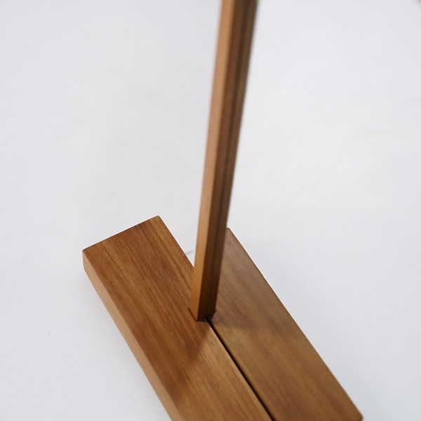 Miroir avec tablette intégree en teck massif - Leela
