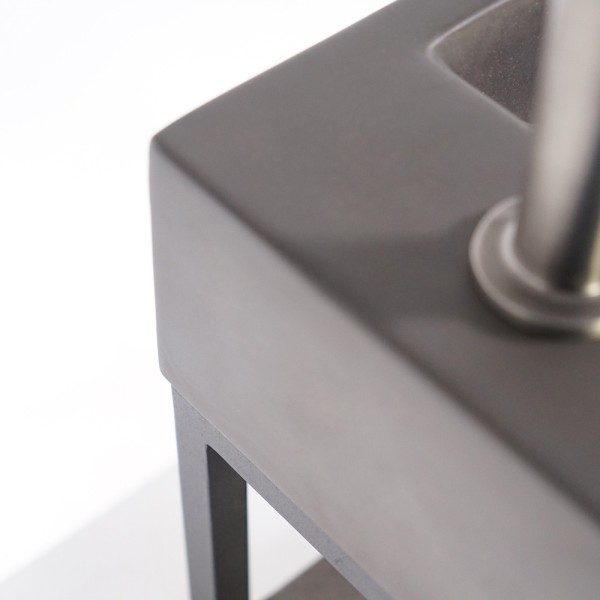 Lave-mains avec porte-serviette et vasque en béton - Core