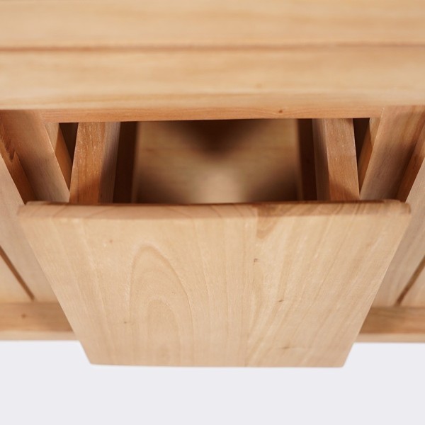 Meuble de salle de bain en bois naturel 120 cm - Neo