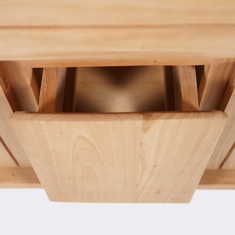 Meuble de salle de bain en bois naturel 120 cm - Neo