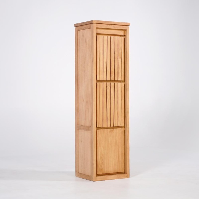 Colonne de salle de bain en bois naturel - Neo