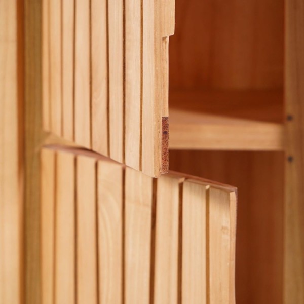 Colonne de salle de bain en bois naturel - Neo