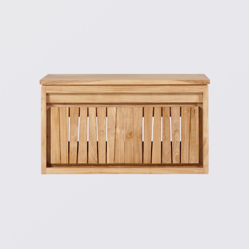 Meuble de salle de bain en bois naturel 80 cm - Neo