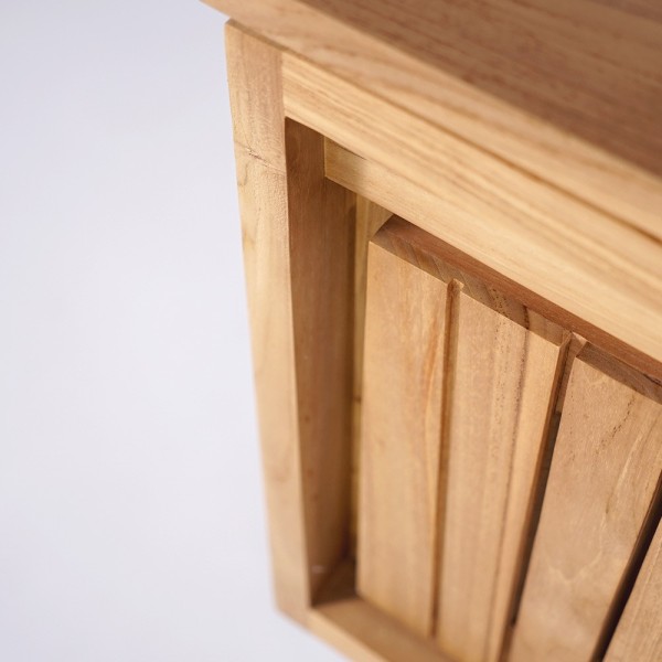 Meuble de salle de bain en bois naturel 80 cm - Neo