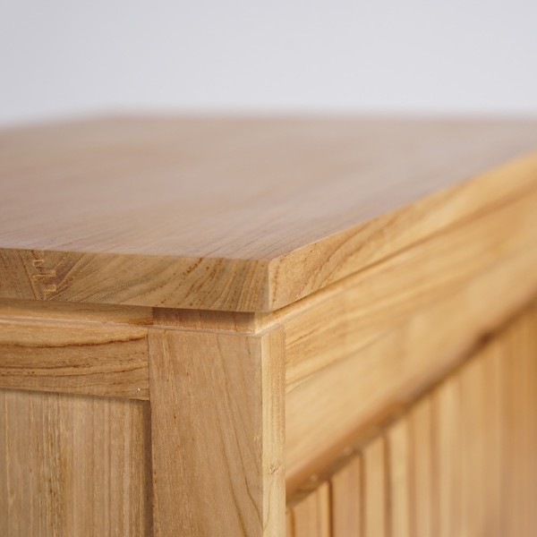 Meuble de salle de bain en bois naturel 80 cm - Neo