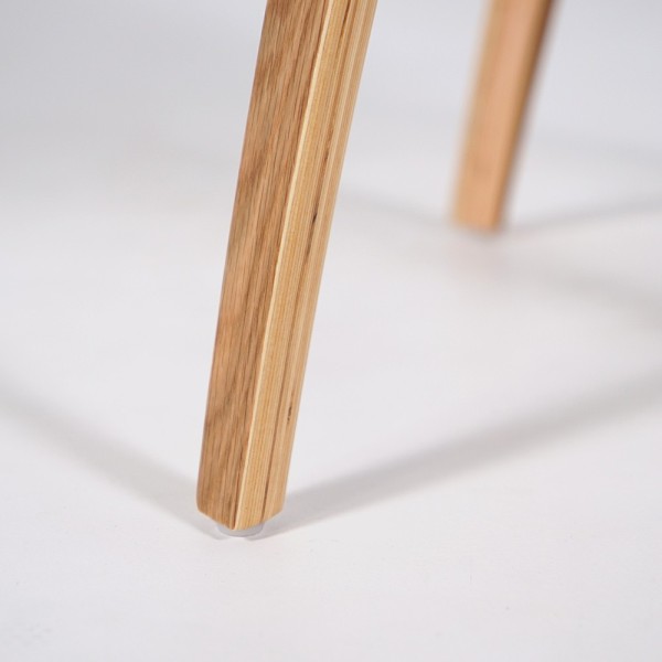 Chaise de salle à manger en cuir synthétique marron - Glee