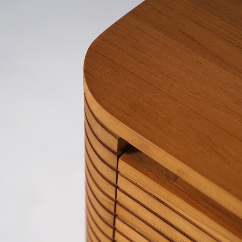 Meuble de salle de bain en teck pour double vasques - Kama