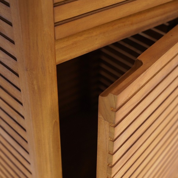 Colonne de salle de bain en bois de teck - Kama