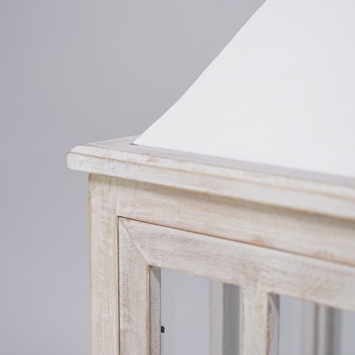 Lot de 2 lanternes en bois et métal - Cottage