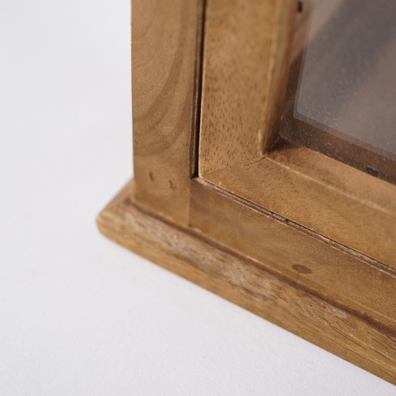 Lot de 2 lanternes en bois et métal - Hudson