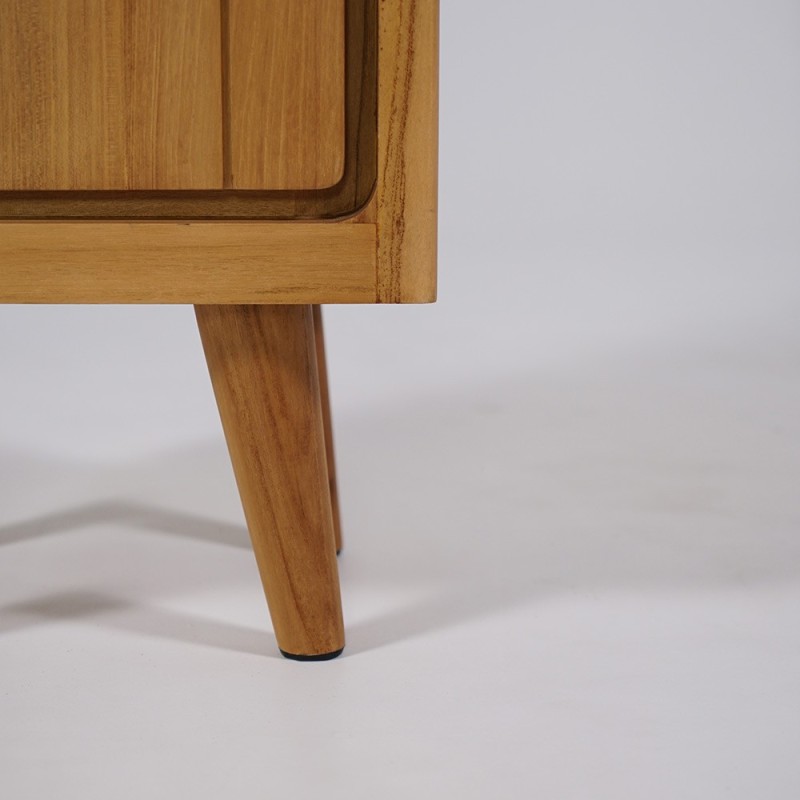 Colonne de salle de bain en bois naturel - Pragati