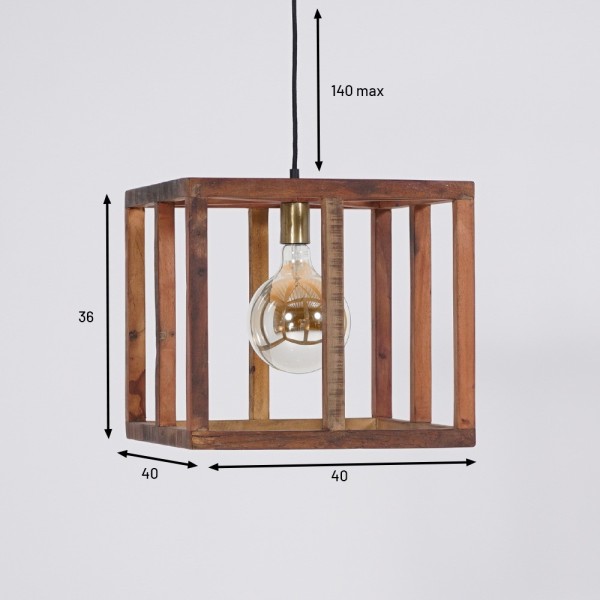 Suspension en bois naturel - Nature