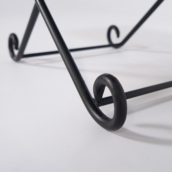 Tabouret en cuir et pieds en metal - Scala