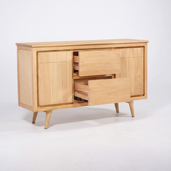Buffet en bois massif 150 cm - Pragati