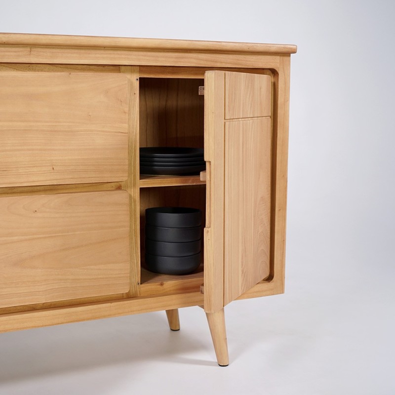 Buffet en bois massif 150 cm - Pragati