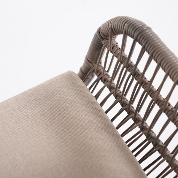Chaise en bois et rotin tressé - Java