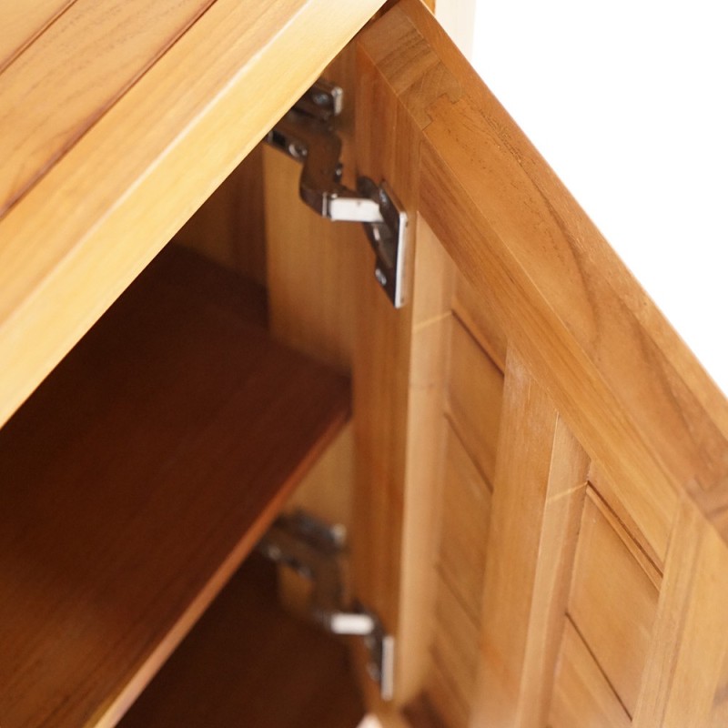 Colonne de salle de bain en teck massif - Meera