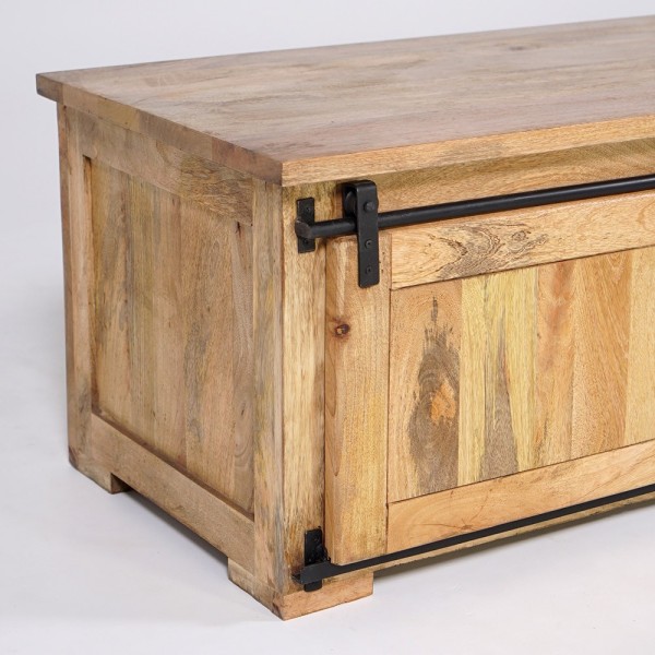 Meuble TV industriel bois et métal 200 cm - Paris