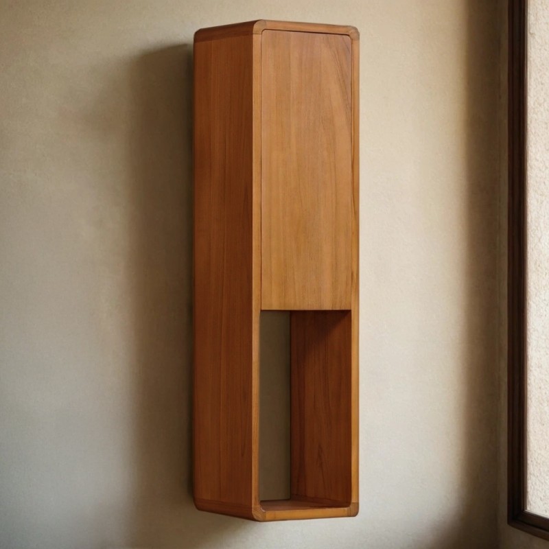 Colonne de salle de bain en bois de teck - Amrita