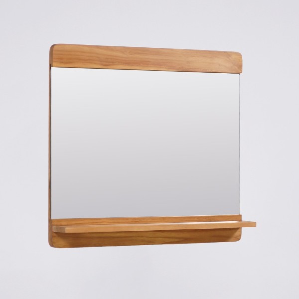 Miroir rectangulaire en teck massif - Amrita