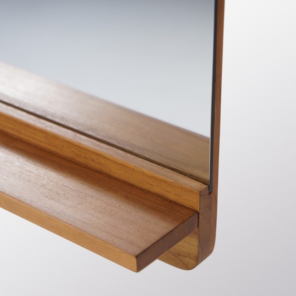 Miroir rectangulaire en teck massif - Amrita