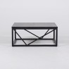 Table basse carrée en marbre noir - Verona