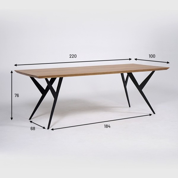 Table à manger avec pieds Papillon