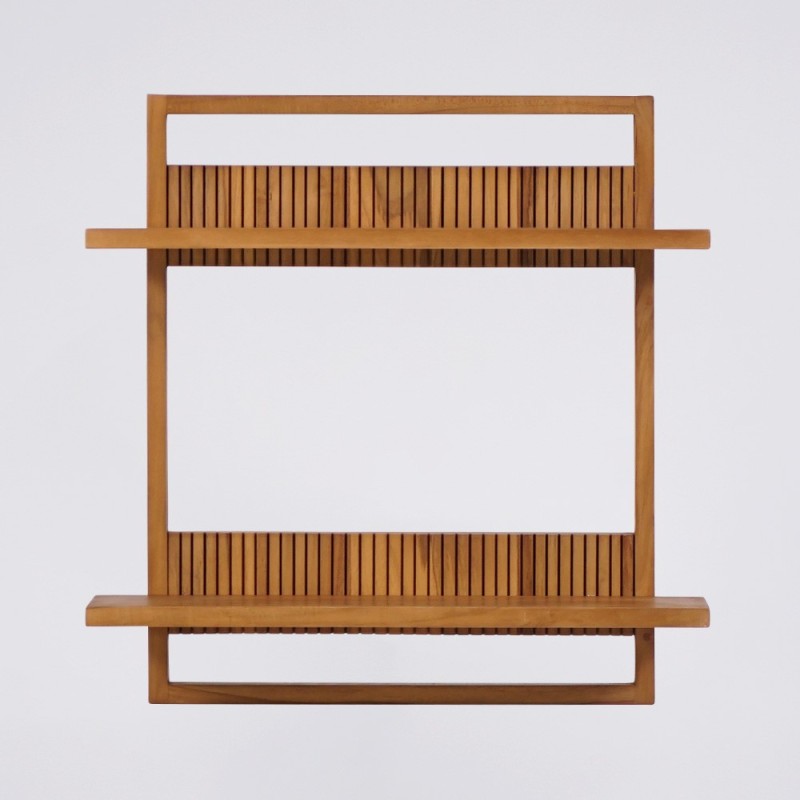 Etagère en bois de teck massif - Aesesa
