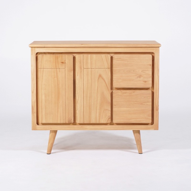 Buffet en bois naturel 105 cm - Pragati