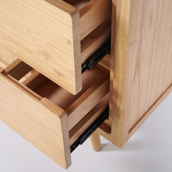Buffet en bois naturel 105 cm - Pragati