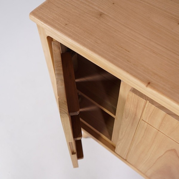 Buffet en bois naturel 105 cm - Pragati