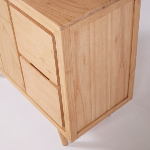 Buffet en bois naturel 105 cm - Pragati