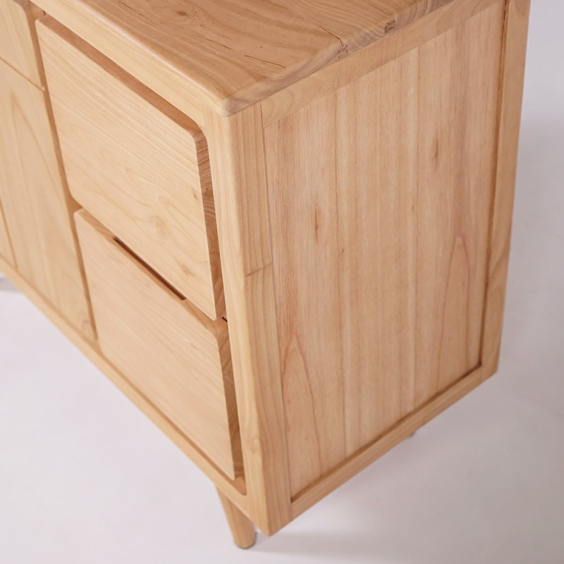 Buffet en bois naturel 105 cm - Pragati