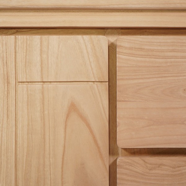 Buffet en bois naturel 105 cm - Pragati