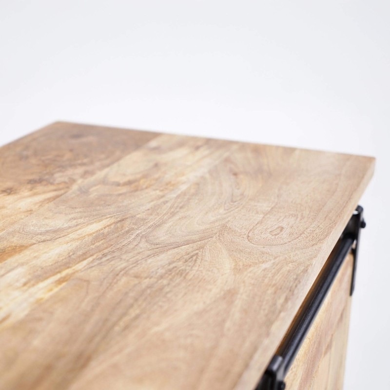 Meuble TV industriel bois et métal 120 cm - Paris