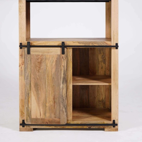 Bibliothèque bois et métal 90cm - Paris