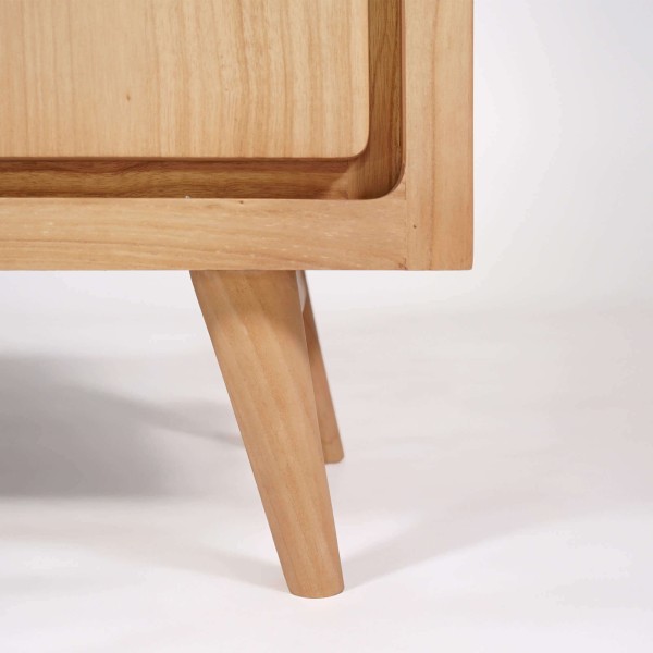 Buffet haut en bois massif 2 portes 90cm - Pragati