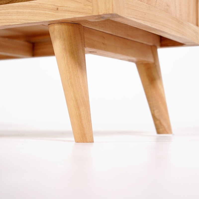Buffet haut en bois massif 4 portes - Pragati