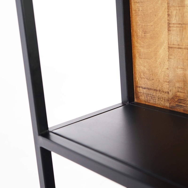 Bibliothèque étagère en métal et bois naturel 50cm - Diane