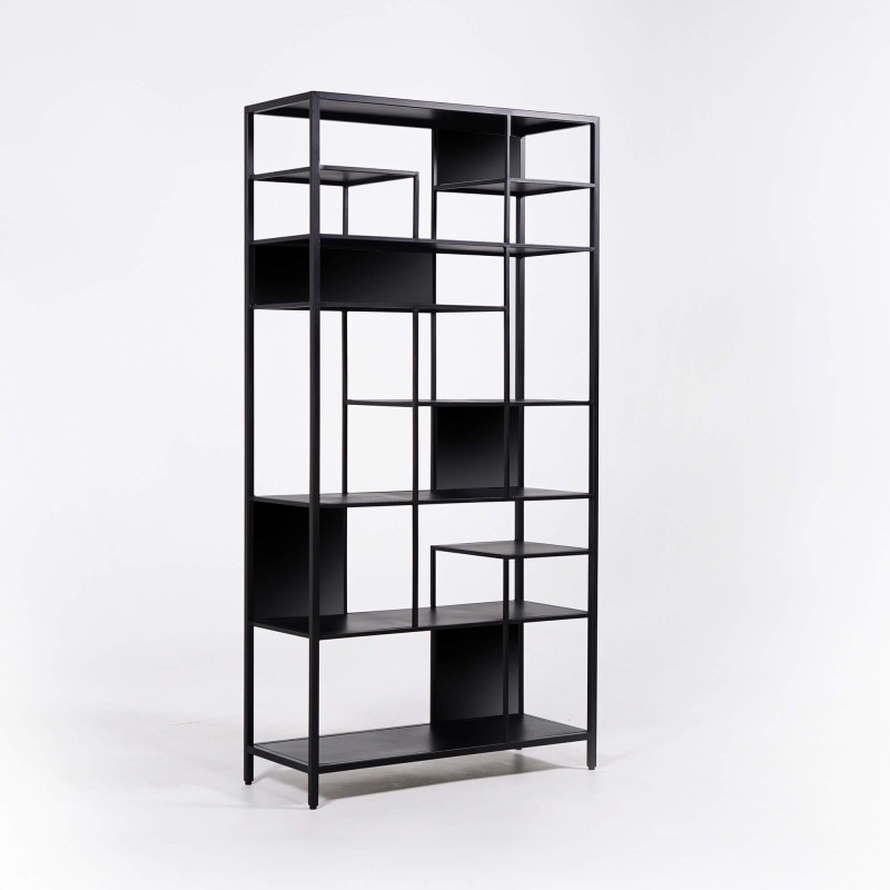 Étagère en métal noir 90 x 180 cm - New York