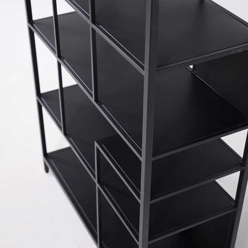 Étagère en métal noir 90 x 180 cm - New York