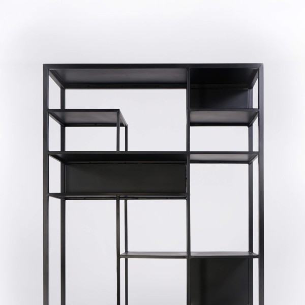 Étagère en métal noir 90 x 180 cm - New York