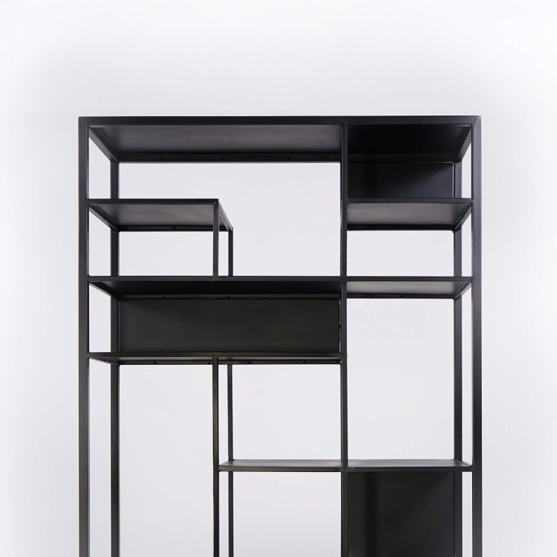 Étagère en métal noir 90 x 180 cm - New York