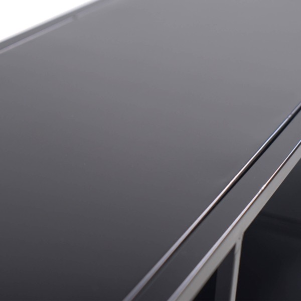 Étagère en métal noir 140 x 75 cm - New York